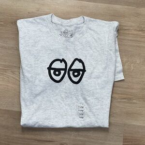 KROOKED MENS XL EXTRA LARGE HEATHER LIGHT GRAY SHORT SLEEVES T SHIRT TEE NWT